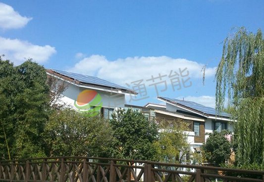 河源龍川縣江總別墅4KW屋頂太陽能光伏發電系統